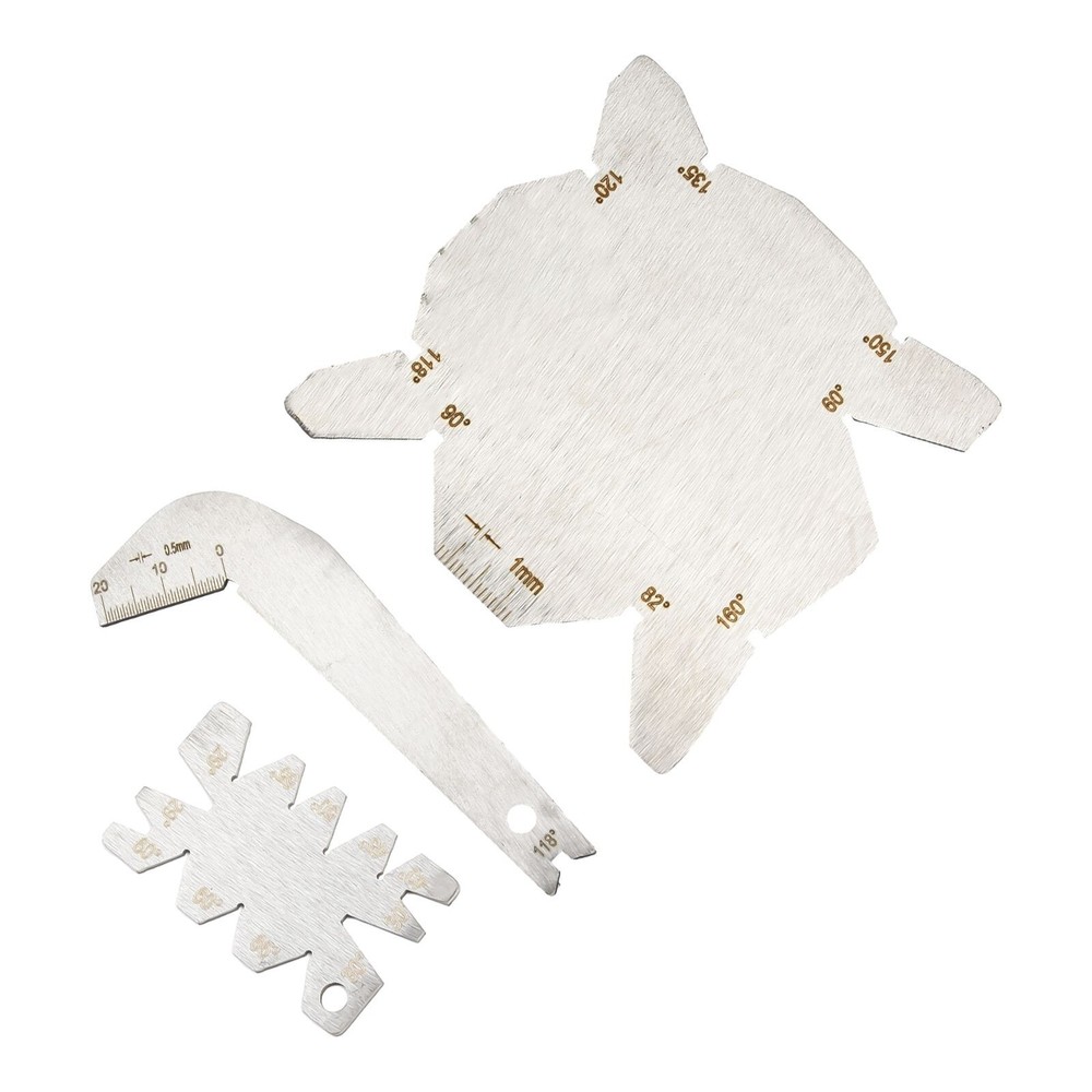 Drill Bit Angle Gauge Sharpening Set with 3Pcs SS Inspection Measurement Tools