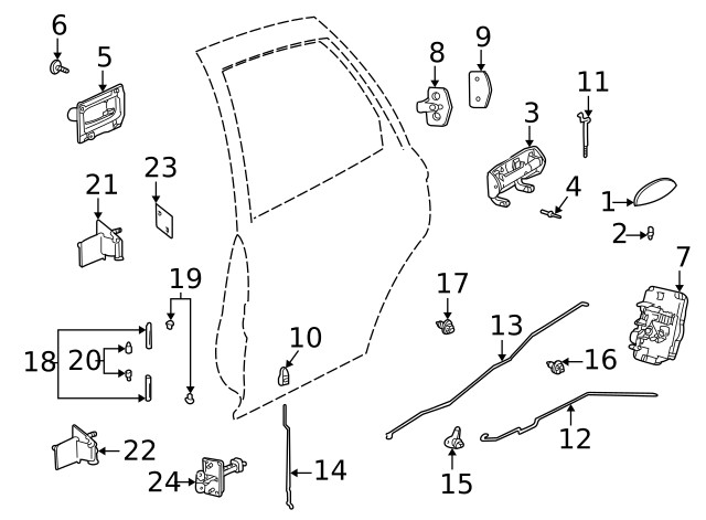 Genuine GM Lock 22666179