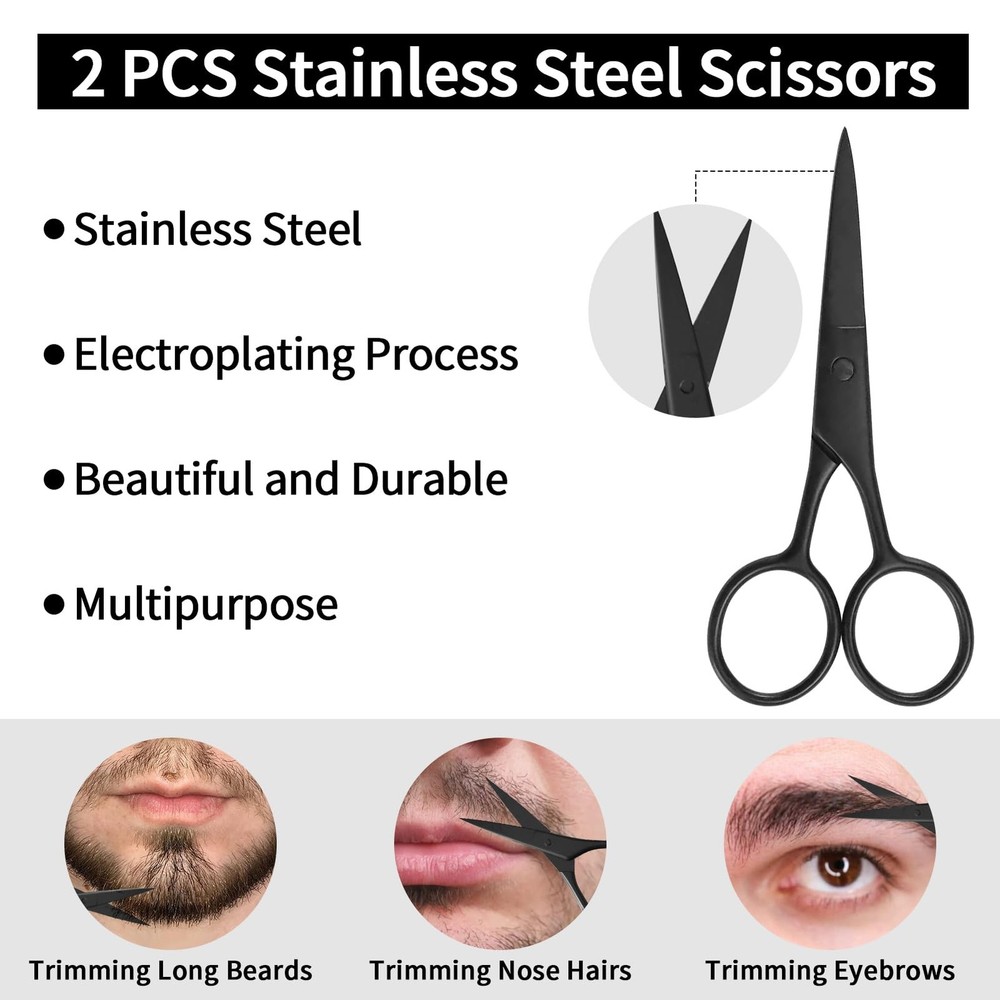 Beard Shaper for Men Shaping Tools - Gifts Template Black