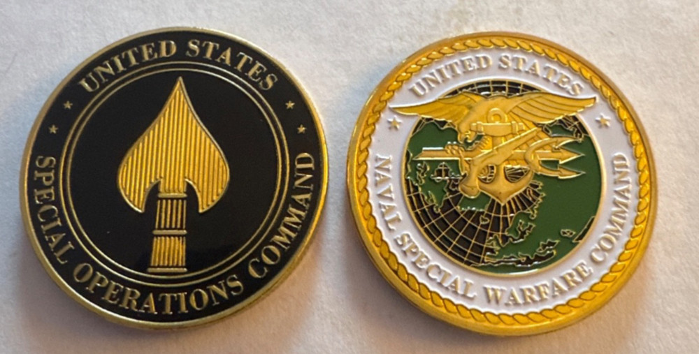 United States Navy Special Operations Command Challenge coin set
