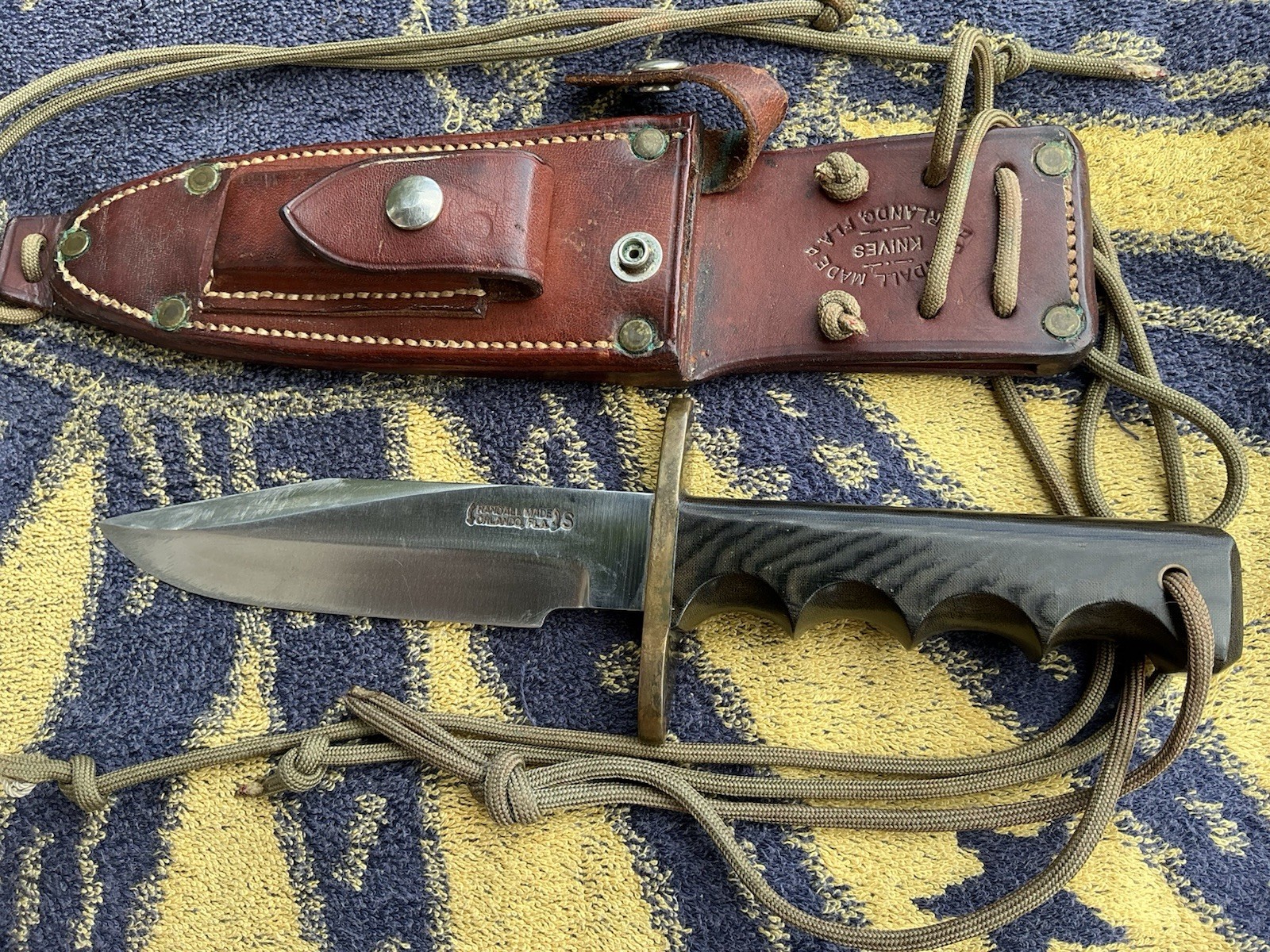 Randall Made Knife Model 15 Airman Micarta Handle Fixed Blade