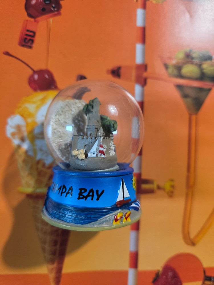 Tampa Bay Sandcastle Mini Snow Globe