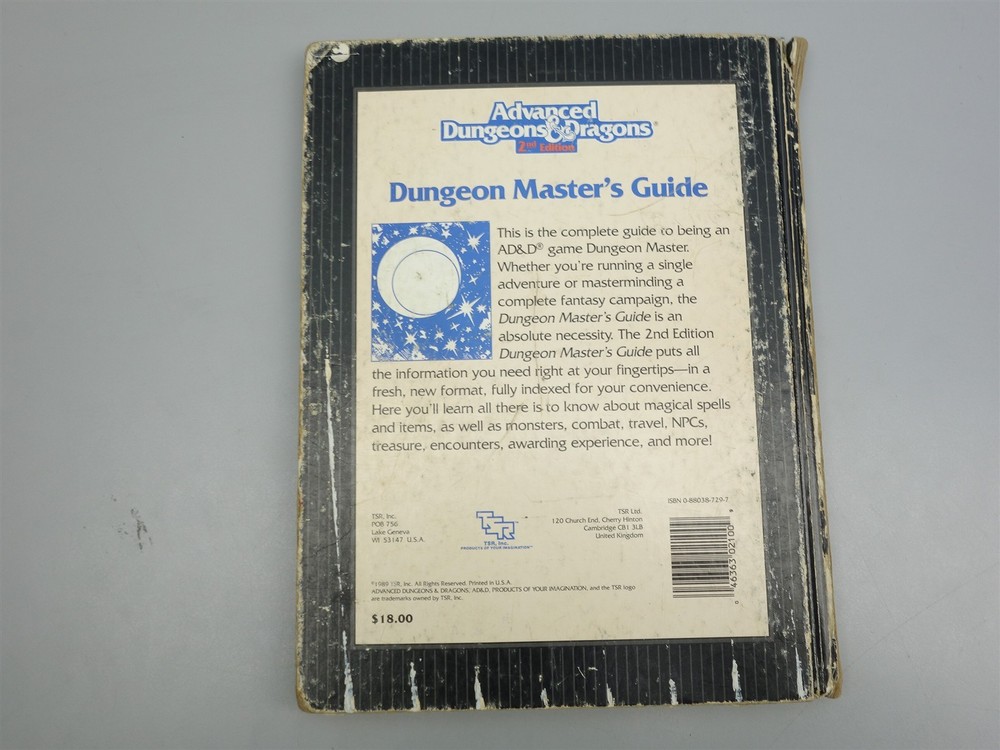 Advanced Dungeons & Dragons, D&D: Dungeon Master's Guide (2nd Edition)