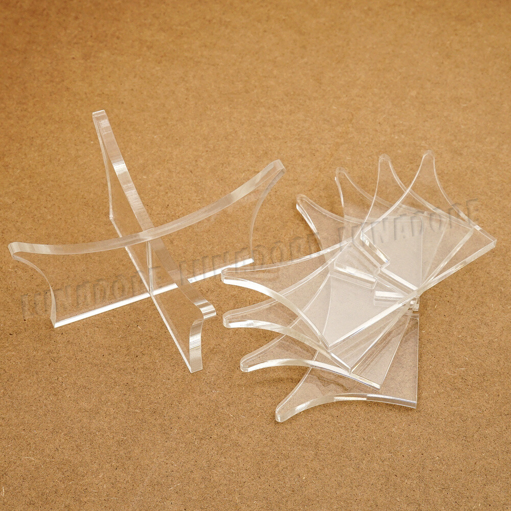 US 3pcs Acrylic Clear Ball Display Stand Rugby Basketball Football Soccer Holder