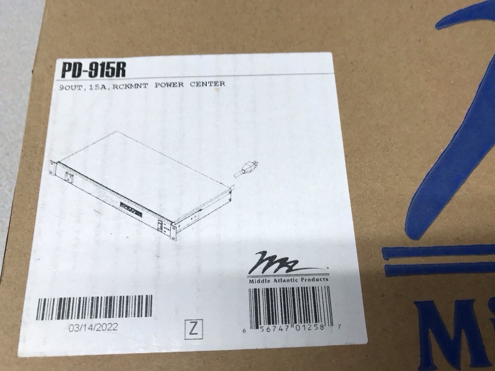 MIDDLE ATLANTIC PD-915R NEW BOXED POWER DISTRIBUTION RACK UNIT