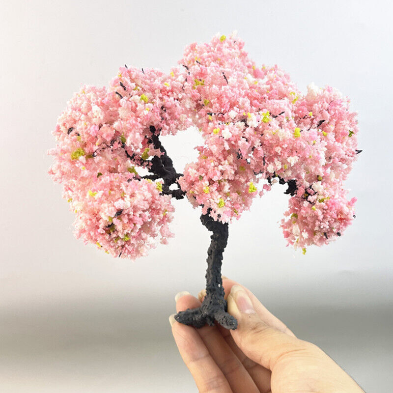 HO/OO Scale  Cherry Tree Miniatures Courtyard Landscape Plants Sand Table Model