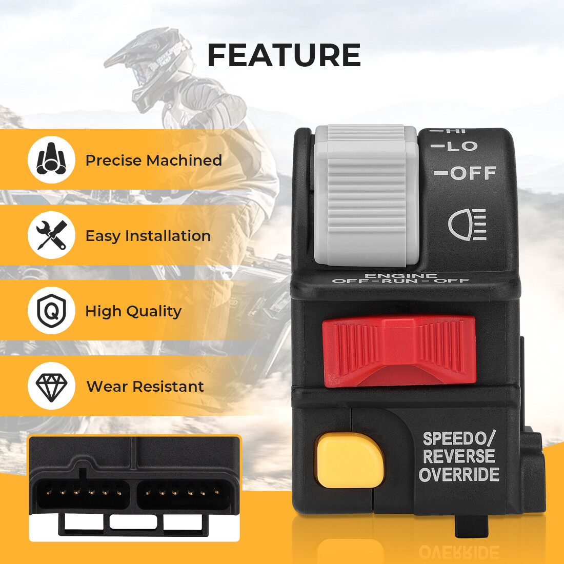 Left Handlebar Switch for Polaris Trail Boss 330 2003-2009 Magnum 330 2004-2006