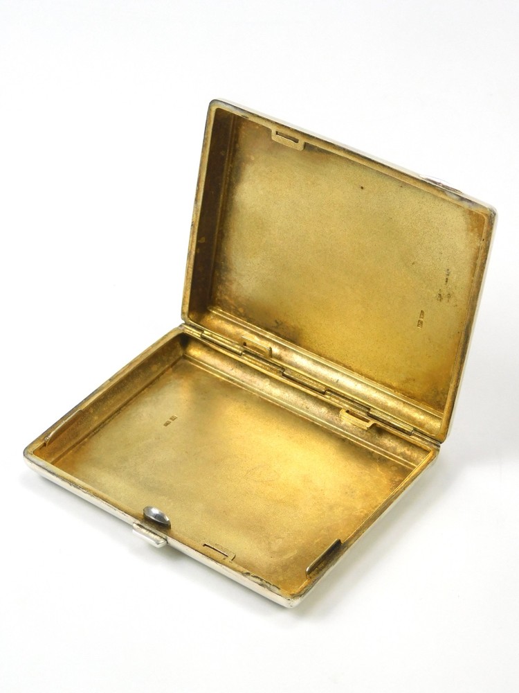 Antique European 875 Sterling Silver Cigarette Case