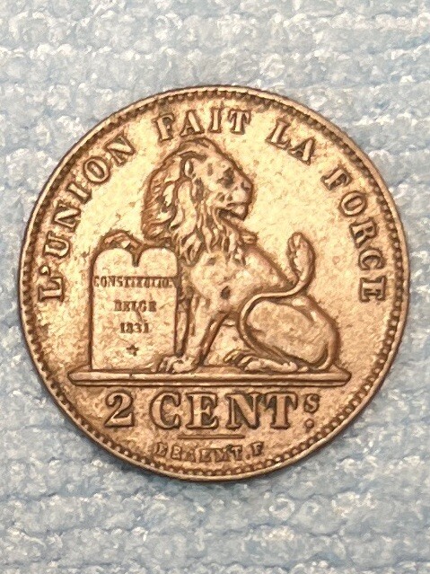 Belgium - 2 centimes 1912