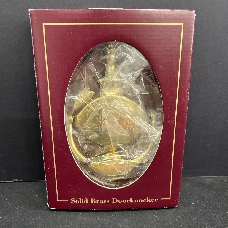 Solid Brass Doorknocker- engraved with "WALKER"
