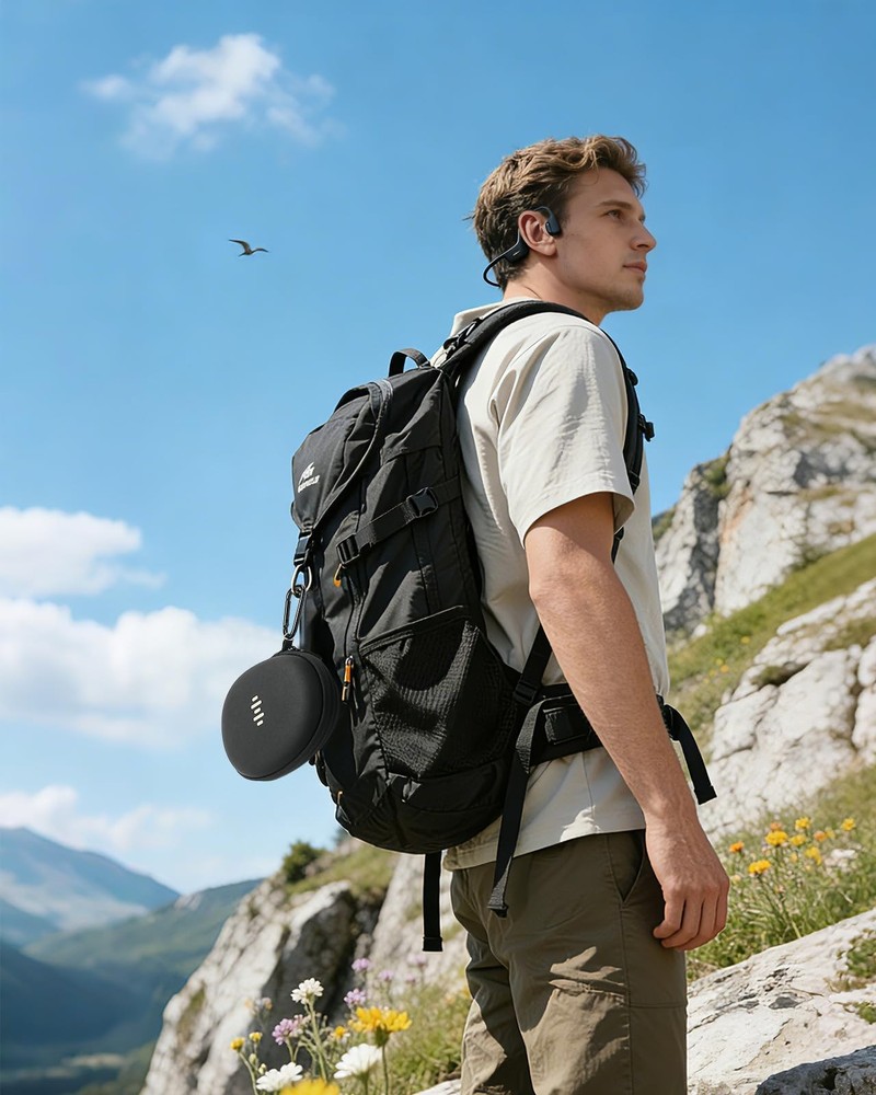 Headphone Case for Shokz OpenRun Pro 2/OpenRun/OpenSwim Pro/OpenMove black