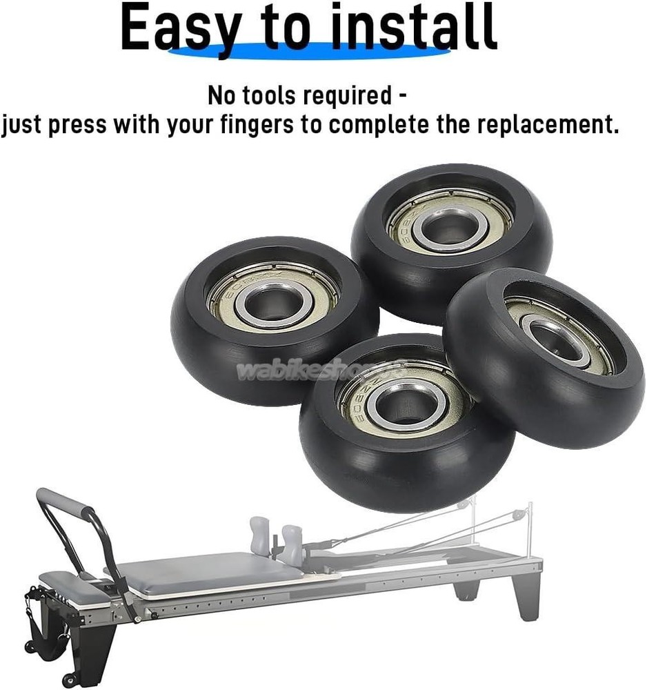 For Aero Pilates Reformer 4 Replacement Platform Roller Wheels Easy to Install