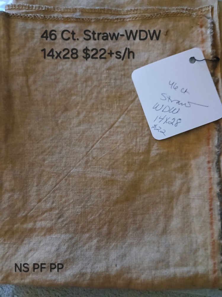 46 Count Straw Linen- Weeks Dye Works 14x28"