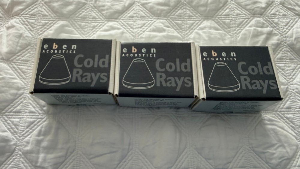Cold Ray Ceramic Black & Ceramic Silver 4 per box Vibration Control Cones