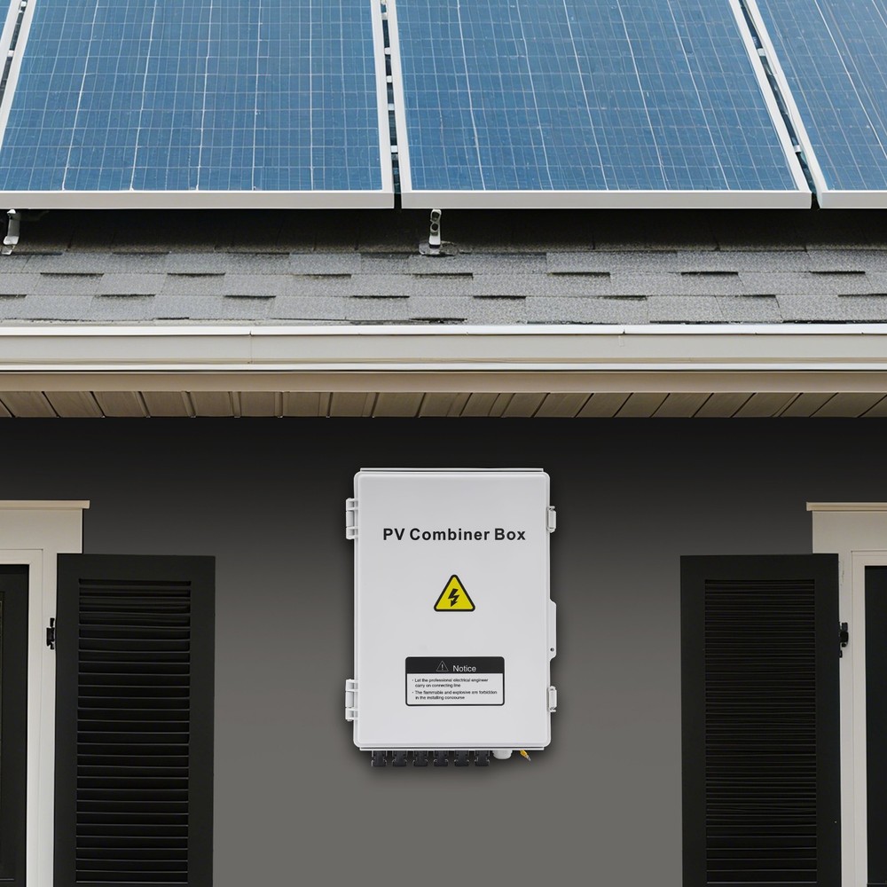 6 String Solar PV Combiner Box Circuit Breaker Junction Box For Solar System