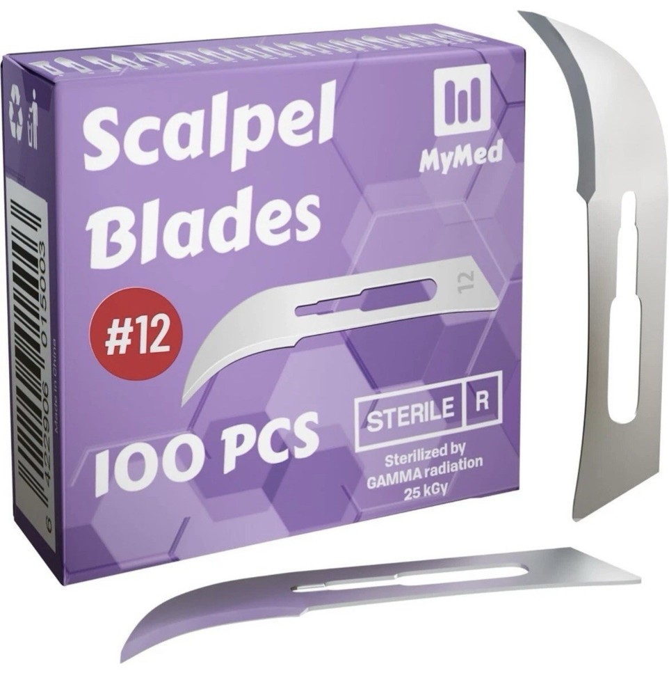 100 Pcs Scalpel Blades #12