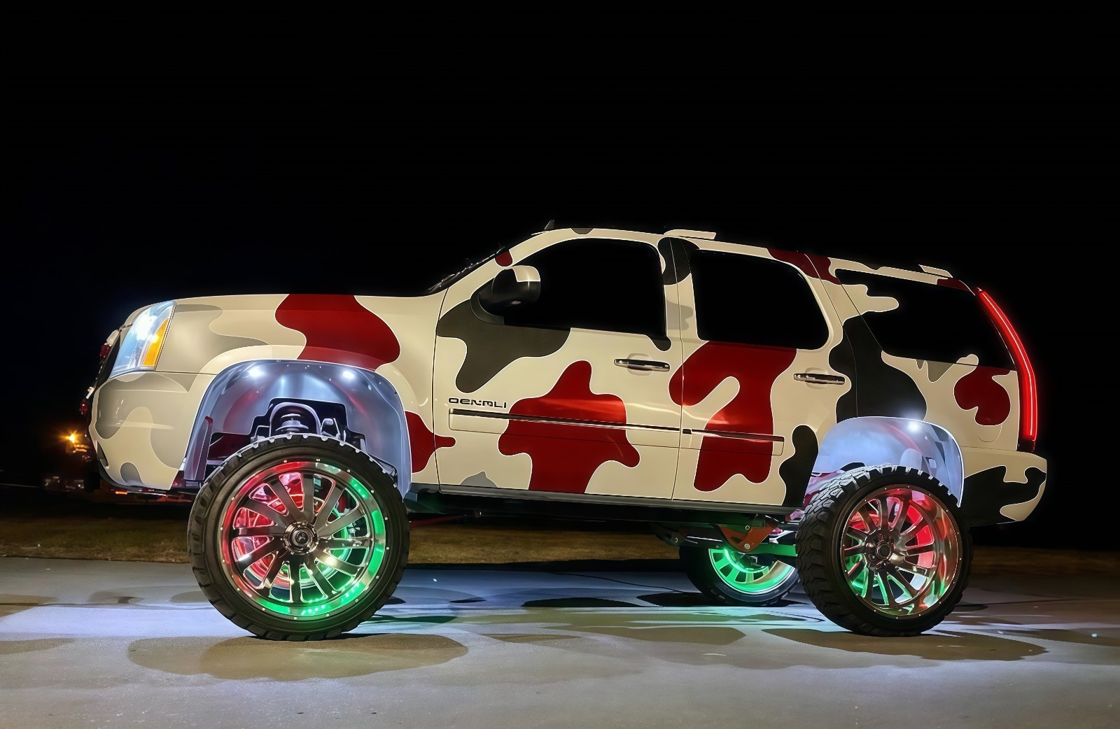 17.5" 5ROWs Brightest RGB CHASING Flow for Car Truck LED Wheel Rim Ring Lights