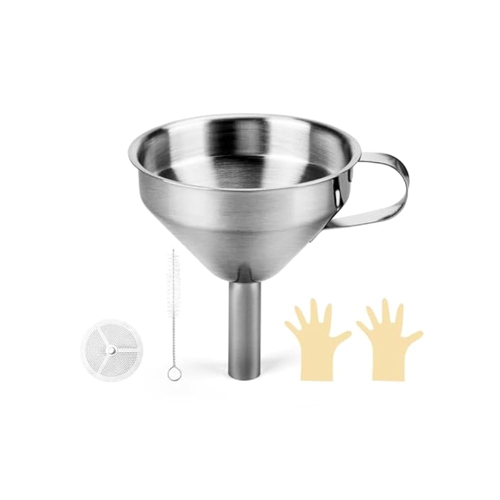 3D Printer Resin Strainer Funnel, Stainless Steel for Consistent Flow