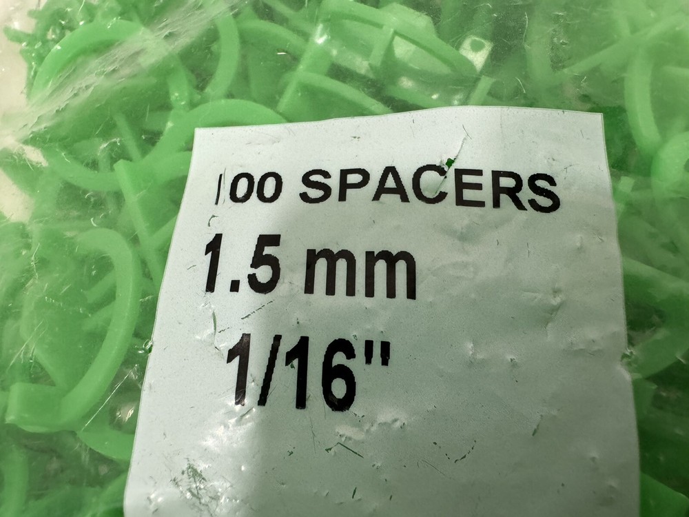 TAVY Two Sided Tile Spacers 1/16" 100pc Brand New