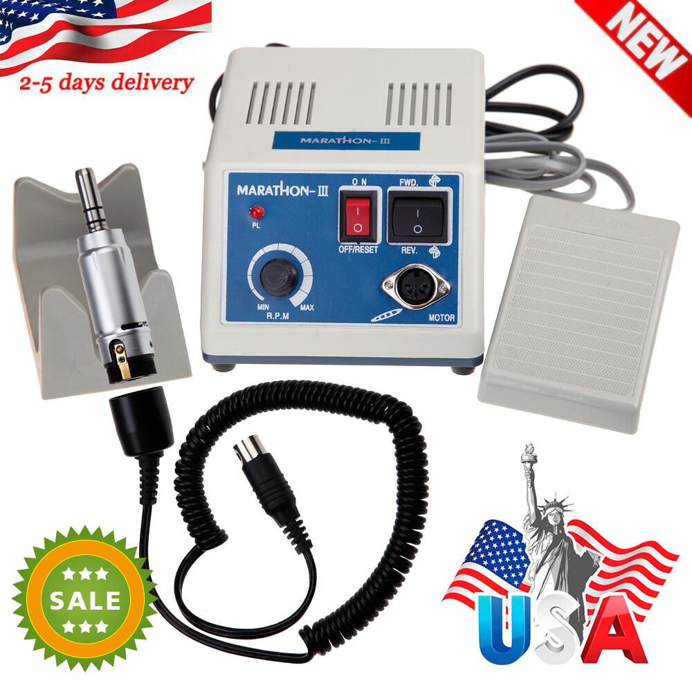 Micromotor de laboratorio Dental Marathon, 35K RPM, Motor de pulido eléctrico