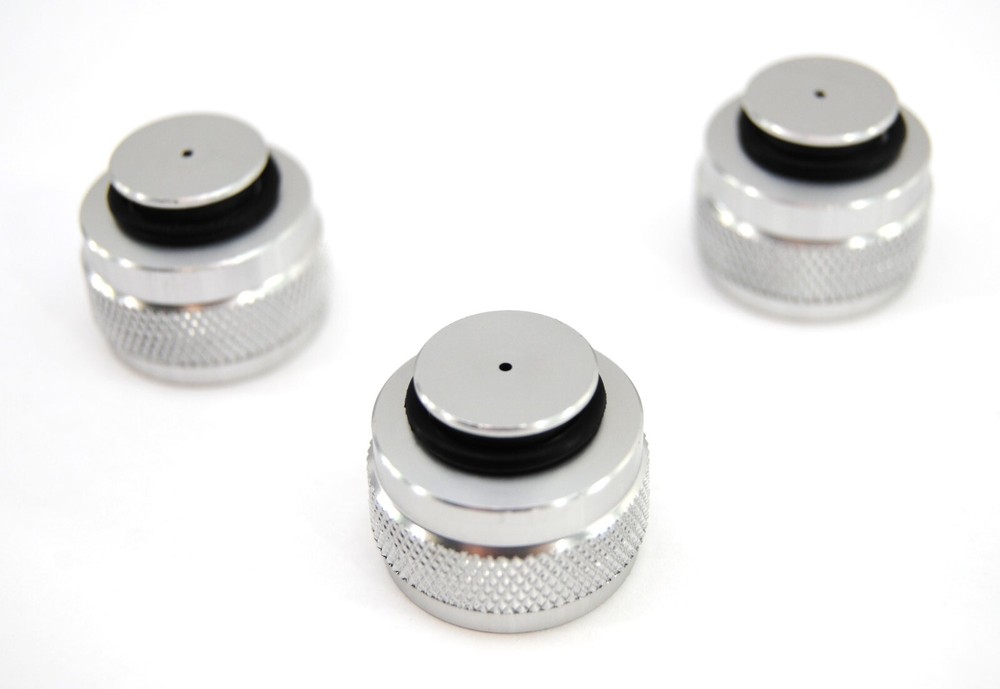 Aluminum Thread Protector Saver Paintball CO2 HPA Silver 3 Pack NEW