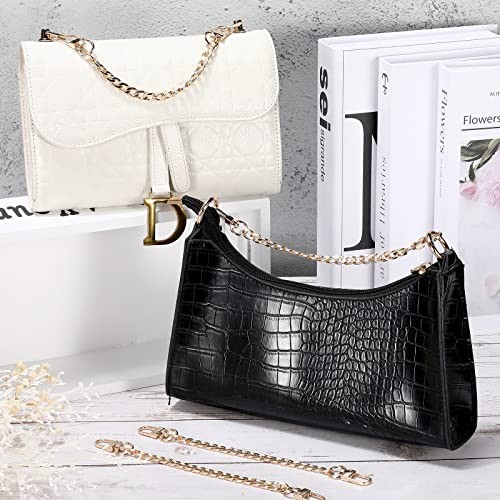 24 Pcs Purse Chain Strap D Ring Rivets Set Flat Purse Strap Extender