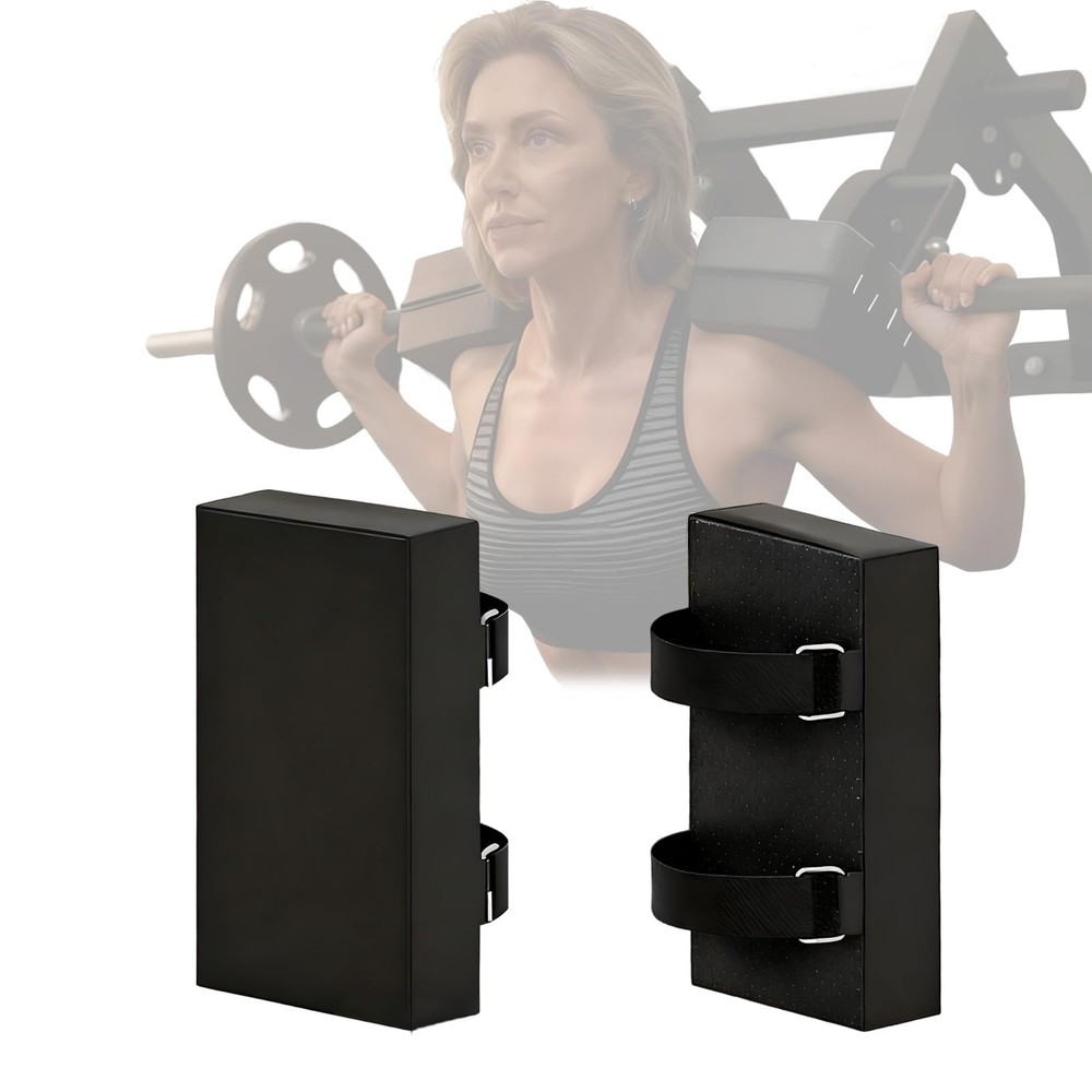 Hack Squat Shoulder Pads 2-Pack, 4cm Thick High-Density Foam Cushion with Adj...