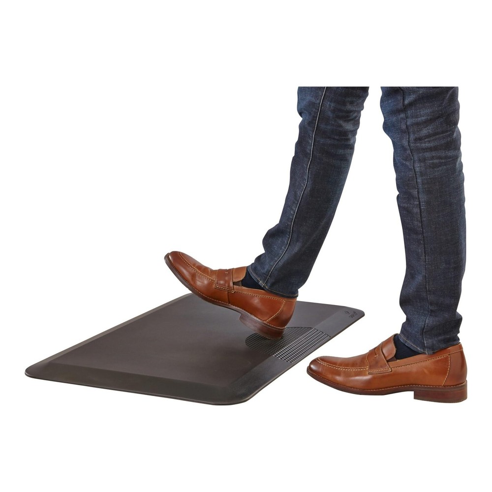 Anti-Fatigue Mat Rectangular Black Textured Surface 20" x 30" 2110BL