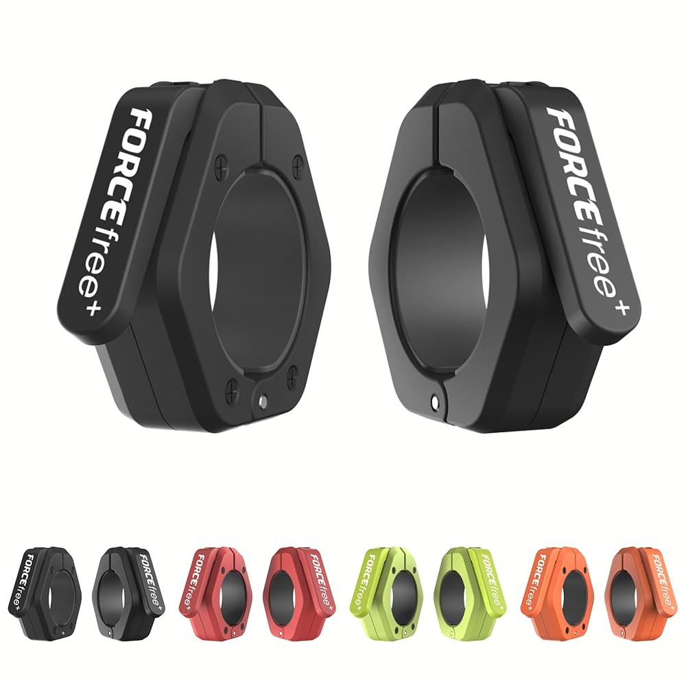 Forcefree+ Barbell Clips (Pair), Clamps, Quick Release Olympic Black