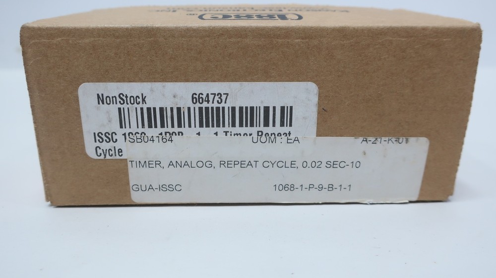 Issc 1068-1P9B1-1 Time Delay Relay 0.02-10sec