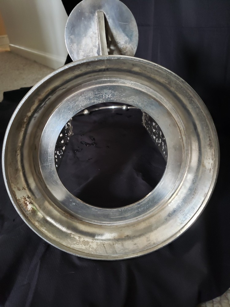 Simpson Hall Miller Quadruple Silverplate Tilting Pitcher + Stand