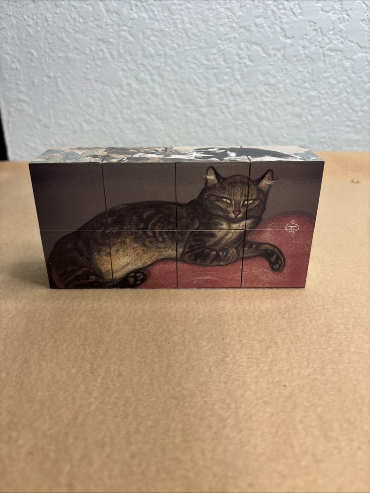 Cat Art Magic Cube Puzzle Toy Decoration Busy Box
