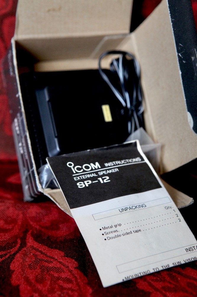 ICOM SP-12 External Speaker NEW IN BOX (NIB)