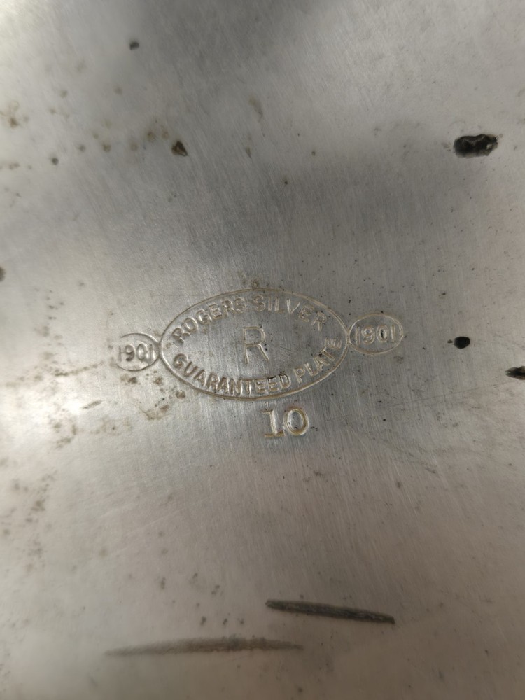 Rogers Silver Guaranteed Plate Tilting Teapot-Very Old-Ornate-See Video