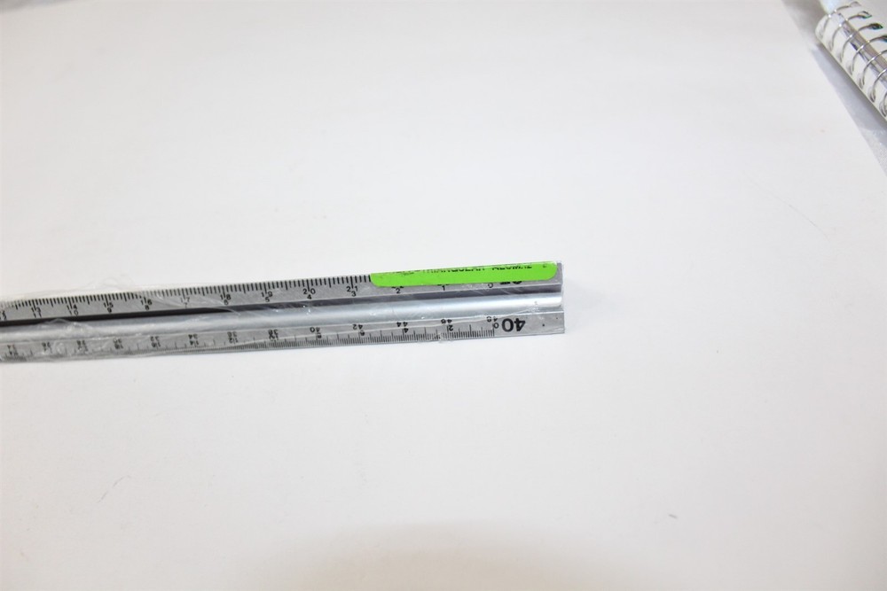 Triangular Scale 12" Solid Aluminum