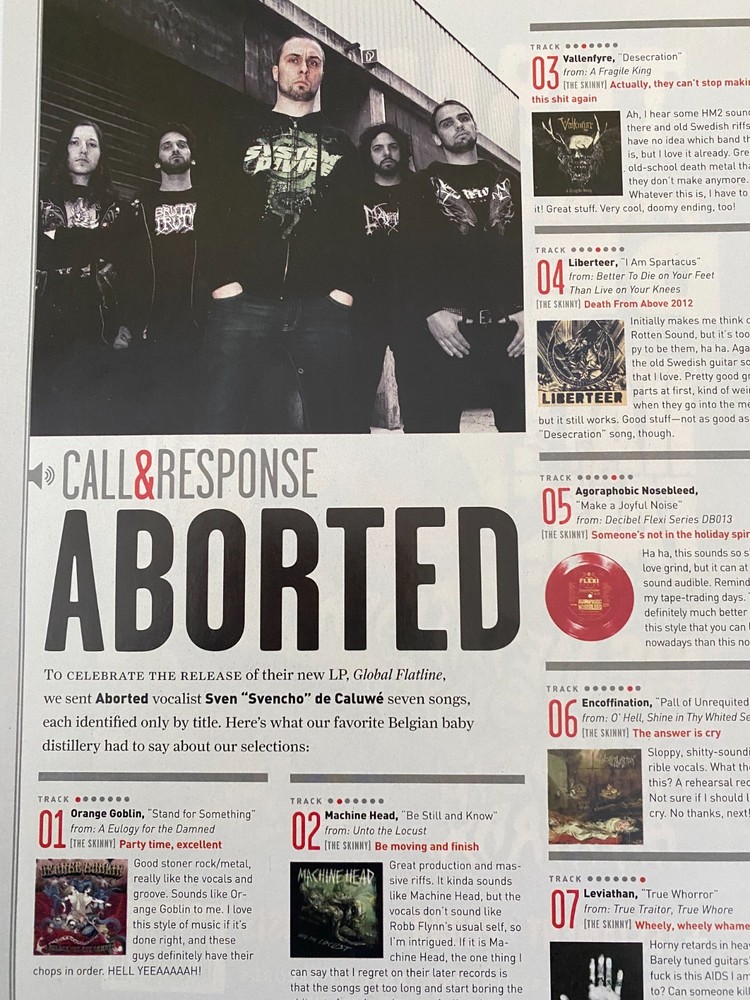 Aborted, Full Page Vintage Clipping