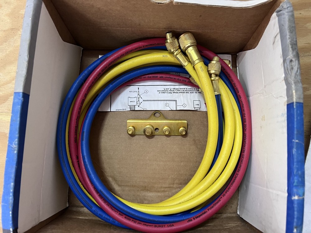 IMPERIAL 651-C MANHANDLER 4-VALVE MECHANICAL MANIFOLD GUAGE SET