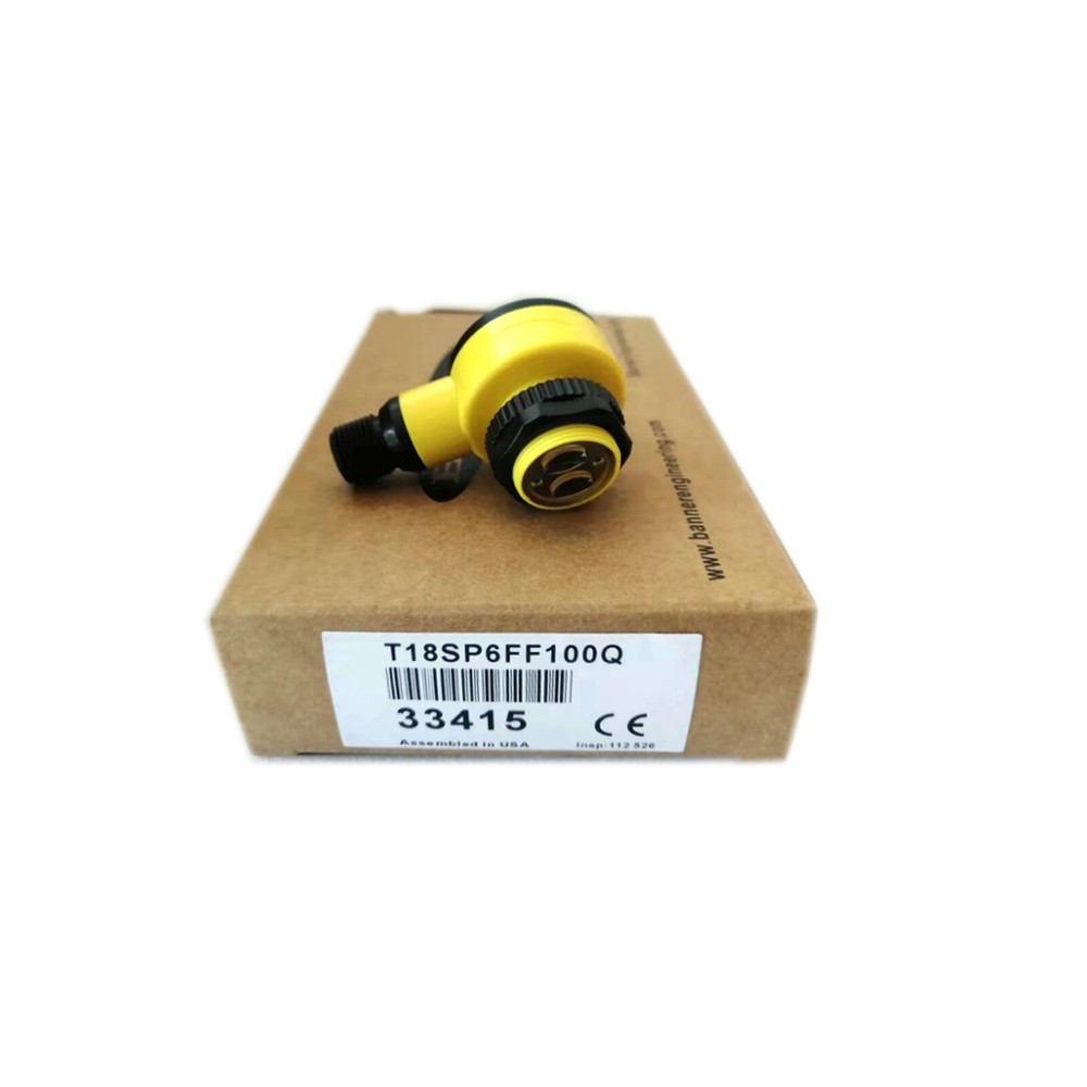 New BANNER T18SP6FF100Q Photoelectric Diffuse Sensor Switch - US Stock