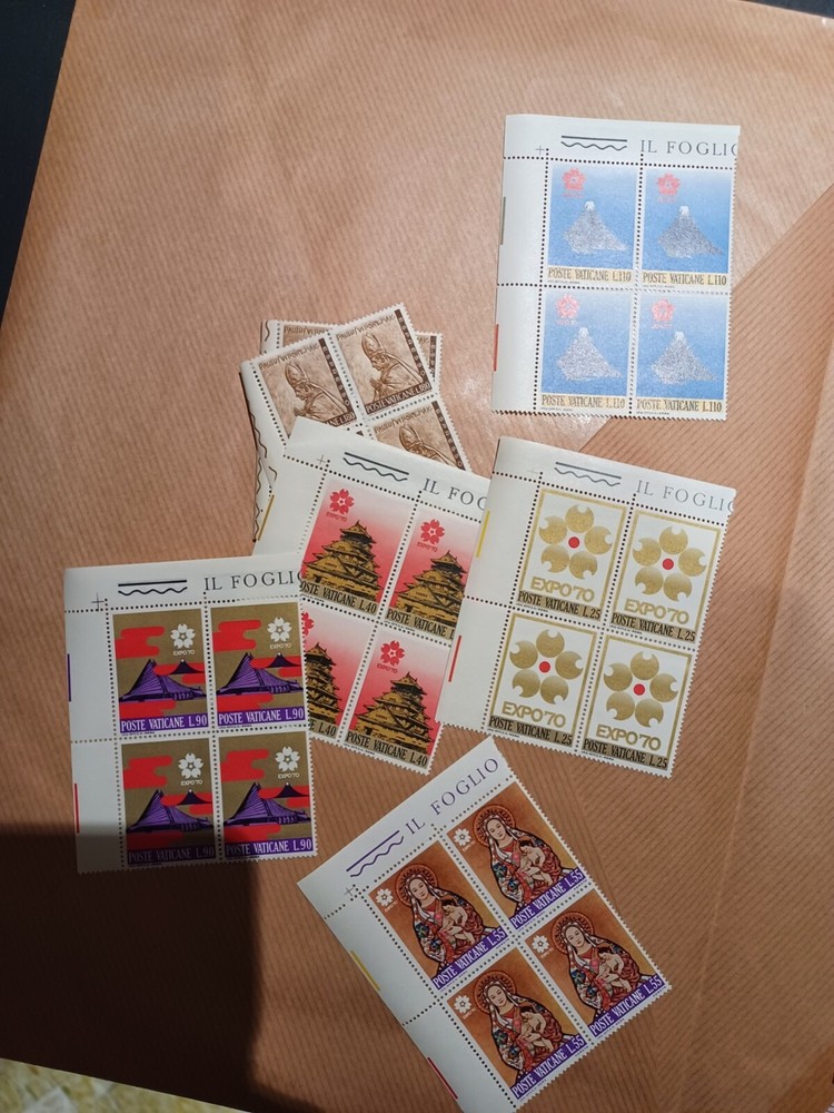 Vatican stamp assortment of blocks plate blocks, sheets, partials, mint