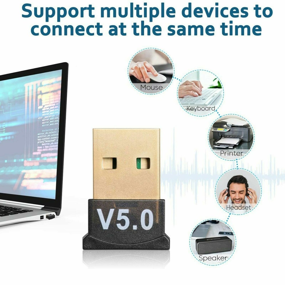 NEW USB Bluetooth 5.0 Wireless Audio Music Stereo Adapter receiver US