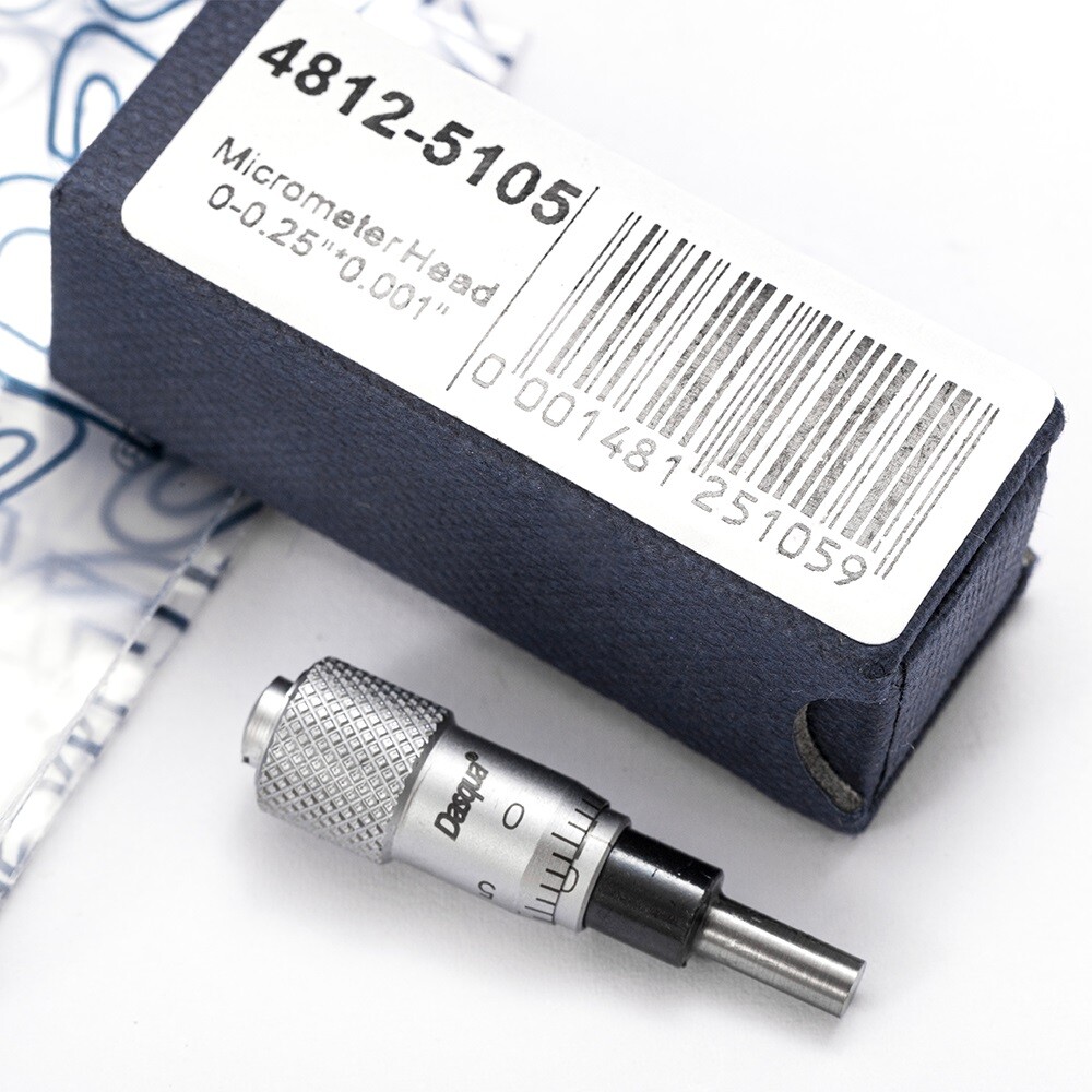 DASQUA 0-0.25" MICROMETER HEAD (4812-5105)