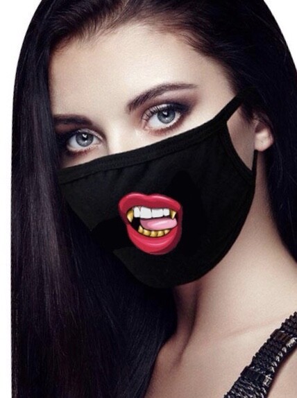 Girly Grill Red Face Mask