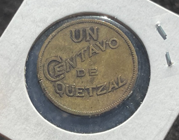 1932 Guatemala One Centavo Coin
