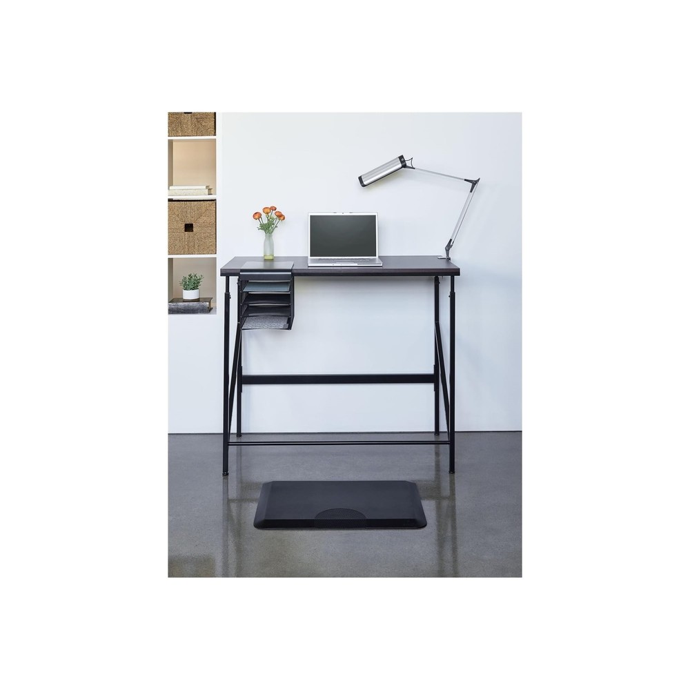 Anti-Fatigue Mat Rectangular Black Textured Surface 20" x 30" 2110BL