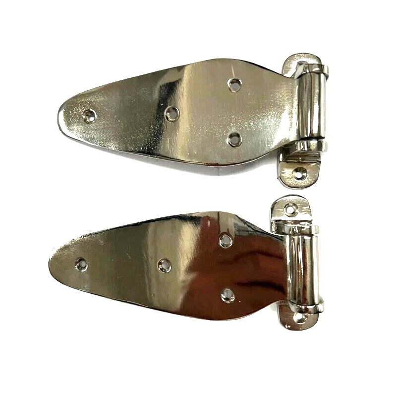 2x Solid Brass Offset Hinges 6" Heavy 3/4" (19mm) Vintage Cabinet Door Hinges