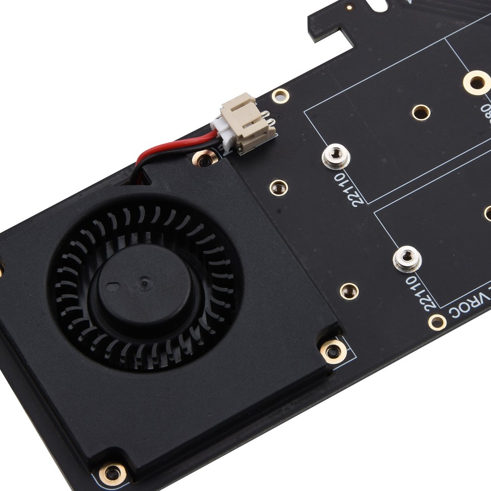 2280 SSD Expansion Split Card RAID 0 Mode Supports 4 Nvme M.2 PH44 PLUS