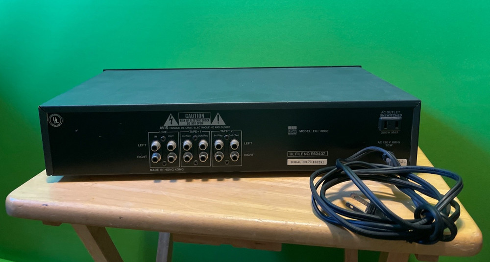 Works. BSR EQ-3000 Frequency Graphic Equalizer Spectrum Analyzer