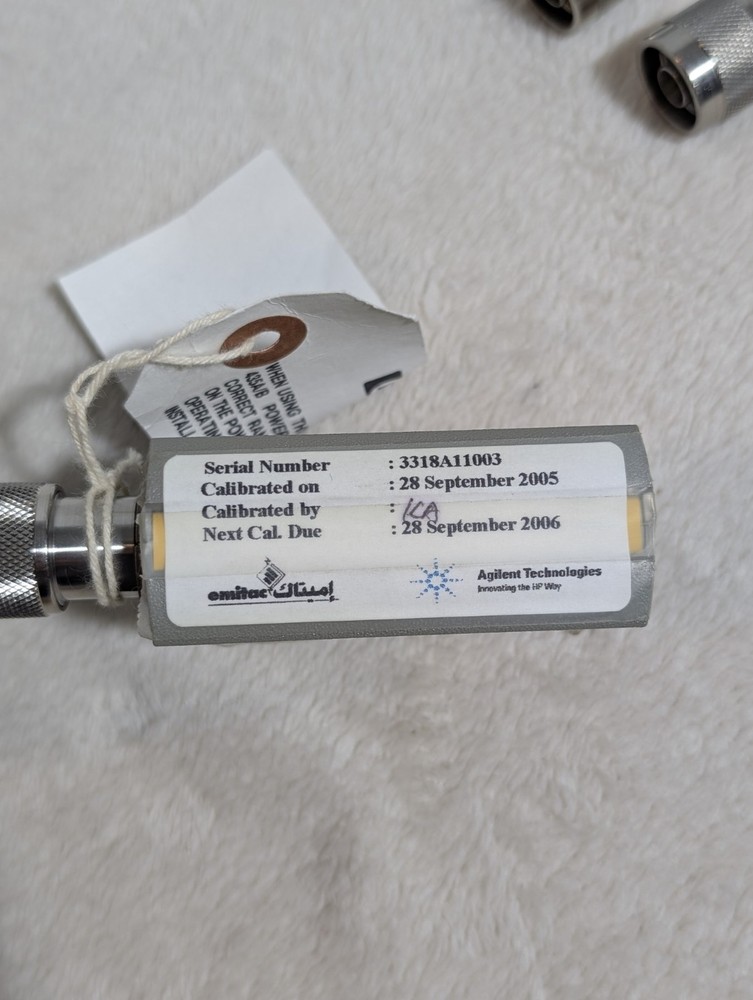 HP Agilenment Power Sensor 8481B Attenuator 30db Matching Serial # Cable Lot