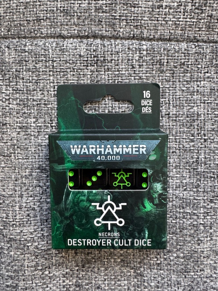 Necron Destroyer Cult Dice - 16 Dice - New