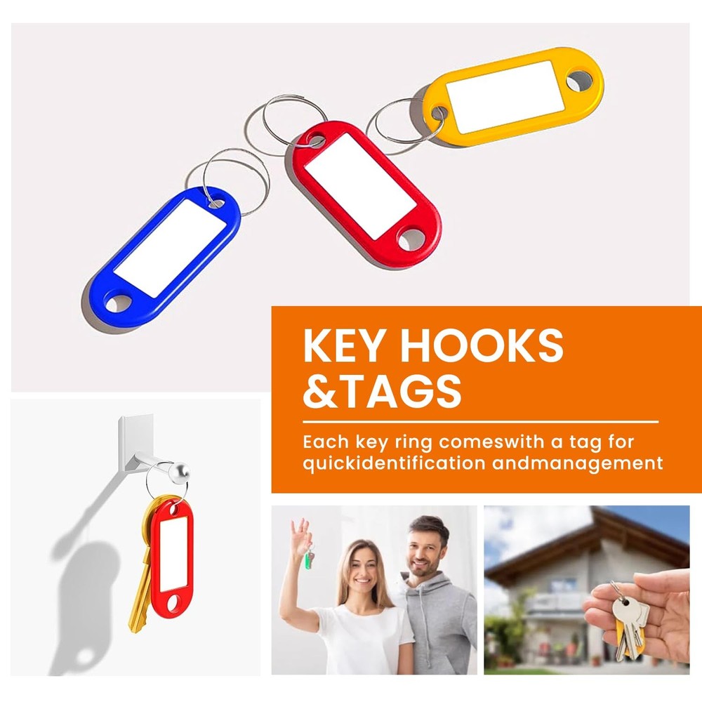 Zippered Key Case, Key Organizer, Fireproof and Waterproof Key Binder with 24...